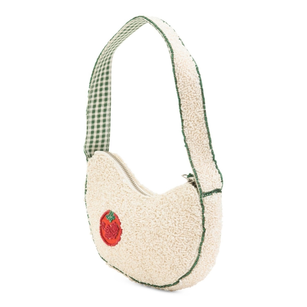 Stylish Vegetable Beaded Handbag - Picture 2 of 3